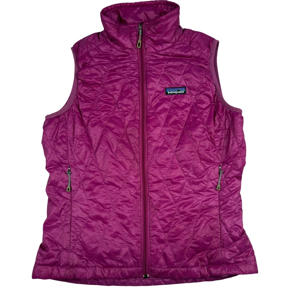 Patagonia Nano Puff Vest Sz XS Magenta Quilted PrimaLoft Insulated‎ Lightweight